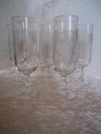 Vintage Luminarc champagne flûtes met witte druiven, Antiek en Kunst, Antiek | Glas en Kristal, Ophalen of Verzenden