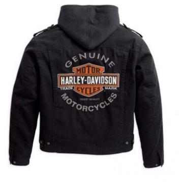 Harley Road Warrior 3-in-1 canvas jack m/hoodie, nieuw. beschikbaar voor biedingen