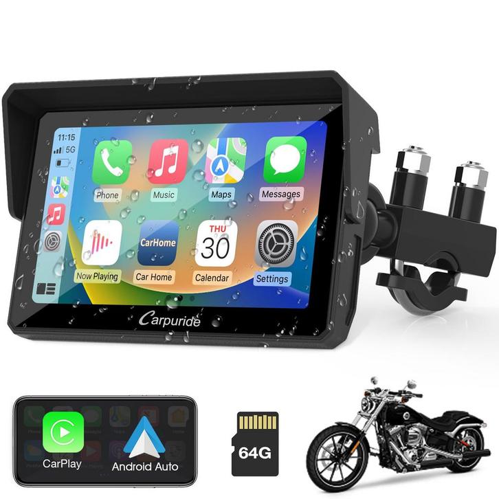 CARPURIDE W502 ZGAN, Motoren, Accessoires | Navigatiesystemen, Zo goed als nieuw, Ophalen of Verzenden