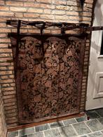 antieke houten kapstok met bloemmotief, Ophalen, Gebruikt, 100 tot 150 cm, Bruin