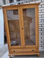 Vitrinekast eiken, Ophalen, Gebruikt, Eikenhout, 50 tot 100 cm