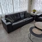 Bankstel, leer, zwart, Ophalen, Gebruikt, Leer