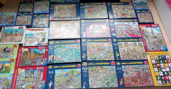 SALE Puzzels WasGij,Thats Life,Jan van Haasteren,Ravensburge, Hobby en Vrije tijd, Denksport en Puzzels, Zo goed als nieuw, Legpuzzel