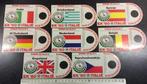 11 oude stickers Wereldkampioenschappen 1978 Argentinië, Zo goed als nieuw, Poster, Plaatje of Sticker, Verzenden