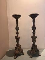 Kandelaars oud leeuwenkop, Huis en Inrichting, Ophalen of Verzenden, Overige materialen