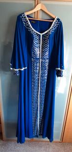 Blauw Kaftan Avondjurk maat 42, Kleding | Dames, Jurken, Blauw, Maat 42/44 (L), Ophalen of Verzenden, Zo goed als nieuw