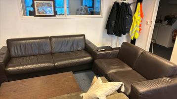 2 + 2,5 Zits bankstel Compleet Leder Zithoek BIEDEN 
