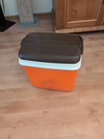 Retro Oranje Koelbox - Vintage Stijl, Caravans en Kamperen, Ophalen, Gebruikt, Koelbox, Koelelement