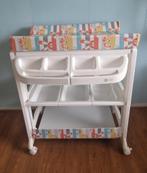 Witte commode met vast aankleedkussen en geïntegreerd badje, Ophalen, Gebruikt, 50 tot 70 cm, 75 tot 100 cm