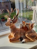 Eland met bosdieren - Kunststof beeld in topstaat, Ophalen of Verzenden, Zo goed als nieuw, Dier