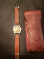 Antiek vintage buser heren pols horloge kkk swiss made, Verzenden, Gebruikt, Staal, Overige merken