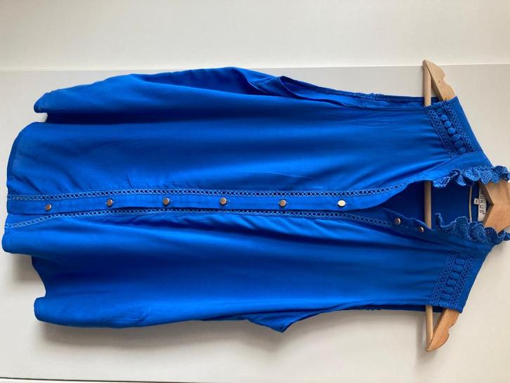 NUKUS Blouse Royal Blue (mt. xs/34/36), Kleding | Dames, Blouses en Tunieken, Zo goed als nieuw, Maat 36 (S), Blauw, Ophalen of Verzenden