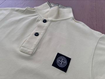 Stone Island polo mt S geel 100% origineel casual beschikbaar voor biedingen