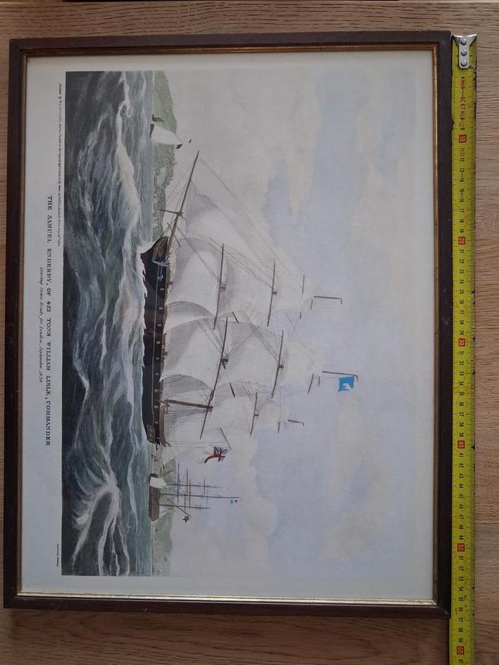 Scheepsprint "The Samuel Enderby", Antiek en Kunst, Kunst | Etsen en Gravures, Ophalen of Verzenden