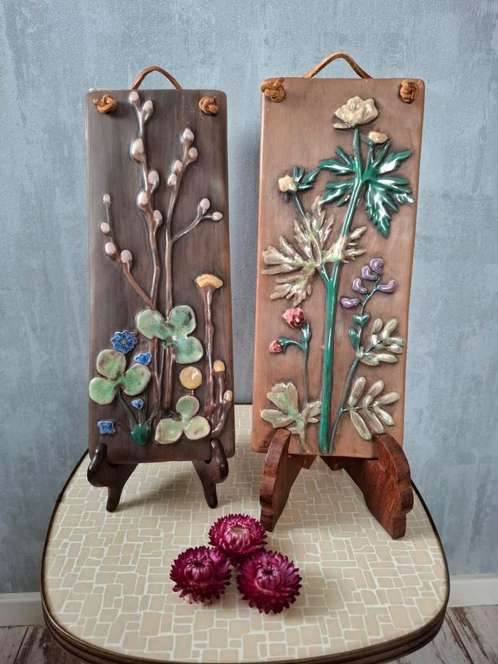 Vintage wandtegels Christina Sweden Keramik, jaren 70, Antiek en Kunst, Antiek | Wandborden en Tegels, Ophalen of Verzenden