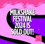 Milkshake festival zondag 28-7 ticket 2x (prijs per kaartje), Tickets en Kaartjes