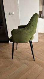 Karwei eetkamer stoelen bladgroen (6x), Huis en Inrichting, Stoelen, Ophalen, Overige kleuren, Zo goed als nieuw, Stof