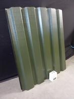 restje damwandplaten groen 7 st 103x120cm Profielplaat staal, Doe-het-zelf en Verbouw, Platen en Panelen, Ophalen, Overige materialen