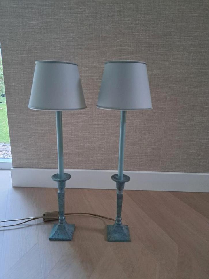 Twee Nachtkastlampjes - Goede Staat, Lange Snoeren, Huis en Inrichting, Lampen | Hanglampen, Ophalen of Verzenden