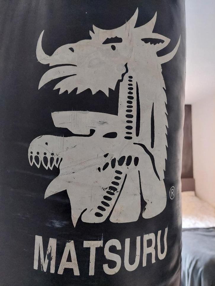 Bokszak Matsuru met materialen 175cm, Sport en Fitness, Boksen, Gebruikt, Bokszak, Ophalen