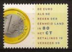 Nederland NVPH nr 1809 postfris De Euro 1999, Verzenden, Na 1940, Postfris