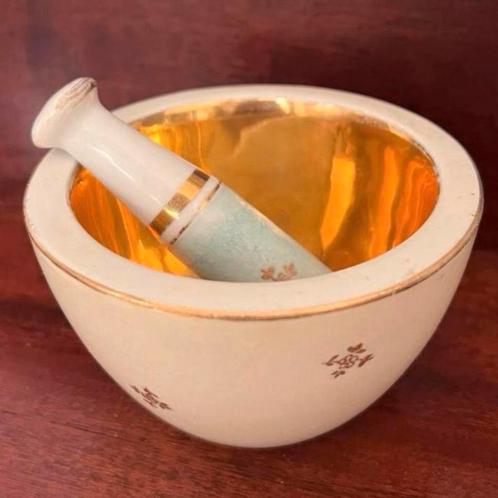 Limoges vijzel en stamper, Huis en Inrichting, Keuken | Keukenbenodigdheden, Gebruikt, Ophalen of Verzenden