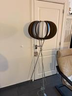 Design Lamp - Hout & RVS, Huis en Inrichting, Lampen | Vloerlampen, Ophalen, Zo goed als nieuw, Glas, 150 tot 200 cm