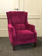 Engelse fauteuil in roze stof van Jeantique, Stof, 75 tot 100 cm, Zo goed als nieuw, 50 tot 75 cm