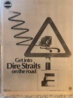 Paginagrote A3 advertentie DIRE STRAITS tour, Ophalen of Verzenden