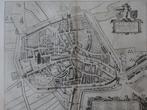 Koper gravure plattegrond Zierikzee, Zirizea, Jan Blaeu 1649, Antiek en Kunst, Verzenden