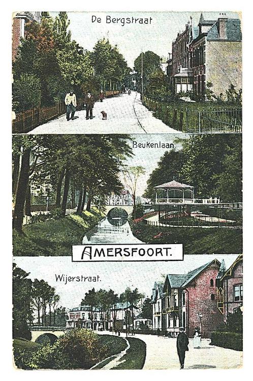 900155	Amersfoort	1907	Postzegel afgeweekt, Verzamelen, Ansichtkaarten | Nederland, Gelopen, Utrecht, Voor 1920, Ophalen of Verzenden
