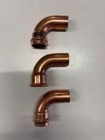 3x 28mm Viega Mog-Spie 90graden bocht koper, Ophalen of Verzenden, Nieuw