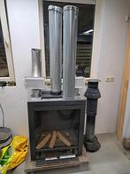 Gashaard met pijp, Huis en Inrichting, Haarden, Ophalen, Gebruikt, Inbouwhaard, Gashaard