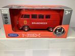Welly NEX Brandweer VW Bus Schaalmodel, Ophalen of Verzenden, Nieuw, Auto