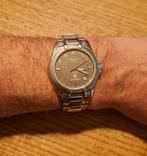 Vintage Tissot PR 100 Autokwarts Polshorloge, Staal, Gebruikt, Staal, Polshorloge