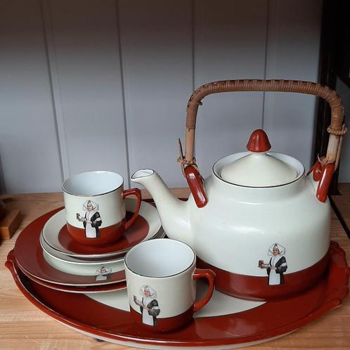 Droste chocolade servies, Huis en Inrichting, Keuken | Servies, Gebruikt, Overige stijlen, Ophalen
