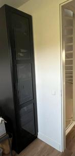 Zwarte ikea pax kast met glazen deur 236x58, Huis en Inrichting, Kasten | Kledingkasten, Ophalen, Zo goed als nieuw, 50 tot 75 cm