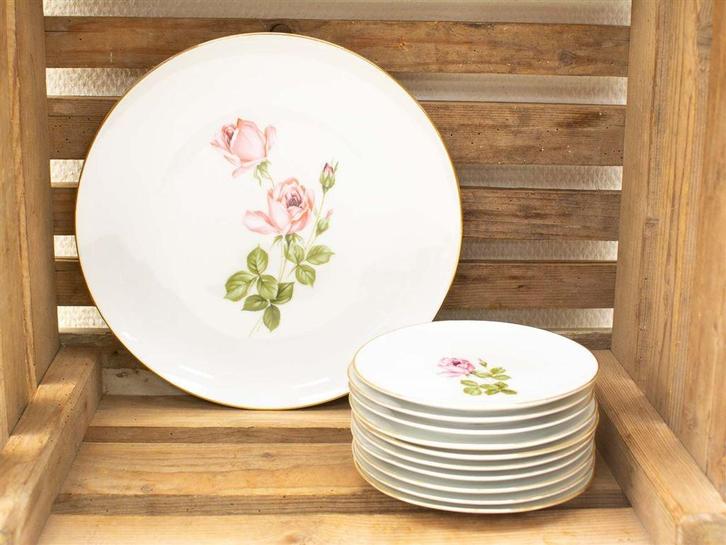 11 delig schumann Arzberg bavaria gebaksservies 33679, Huis en Inrichting, Keuken | Servies, Gebruikt, Schaal of Schalen, Overige stijlen