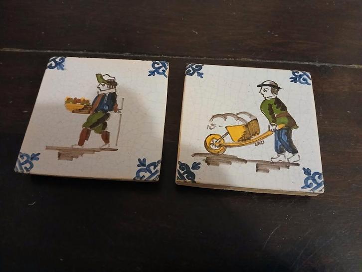 Vintage Tegels met Hollandse Tafereeltjes, Antiek en Kunst, Antiek | Wandborden en Tegels, Ophalen of Verzenden