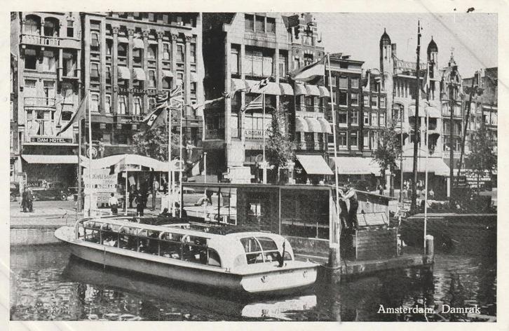 AMSTERDAM Damrak, Verzamelen, Ansichtkaarten | Nederland, Ongelopen, Noord-Holland, 1940 tot 1960, Verzenden