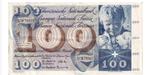 Zwitserland, 100 Francs, 1961, Postzegels en Munten, Bankbiljetten | Europa | Niet-Eurobiljetten, Los biljet, Ophalen of Verzenden