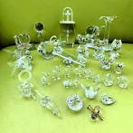 Verzameling 20 verschillende kristallen beeldjes+ div.glazen, Ophalen of Verzenden, Zo goed als nieuw, Kristal, Beeldje(s)