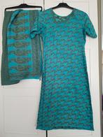 Blauw 3 delige indiase punjabi suit salwar kameez sjaal, Overige typen, Blauw, Ophalen of Verzenden, Zo goed als nieuw