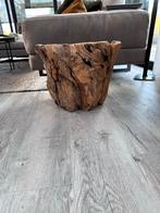 Cozy Ibiza Teak Bloempot met Binnenpot, Ophalen of Verzenden, Gebruikt