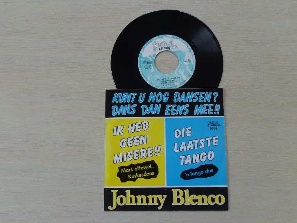 Johnny Blenco – Ik Heb Geen Misere / Die Laatste Tango, Cd's en Dvd's, Vinyl Singles, 7 inch, Single, Ophalen of Verzenden, Zo goed als nieuw