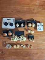 Lotje vintage oorbellen., Overige materialen, Bruin, Ophalen of Verzenden, Zo goed als nieuw
