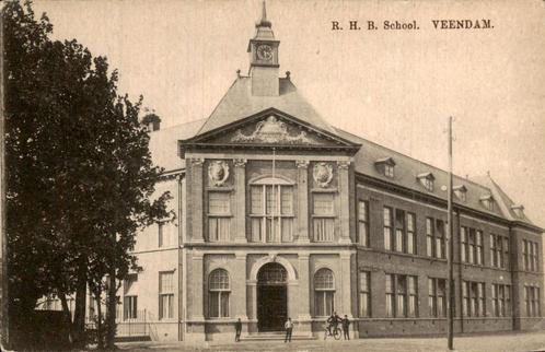 R.H.B. School Veendam, Verzamelen, Ansichtkaarten | Nederland, Ongelopen, Groningen, Voor 1920, Ophalen of Verzenden
