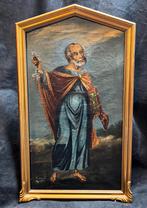 Bijzonder oud (Latijns) religieus schilderij, Antiek en Kunst, Ophalen of Verzenden