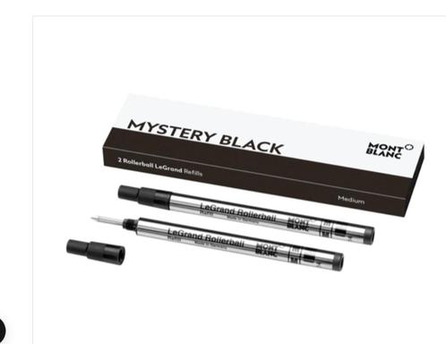 Montblanc LeGrand Rollerbalvulling Mystery Black Medium CHCS, Verzamelen, Pennenverzamelingen, Nieuw, Vulpen, Mont Blanc, Met doosje