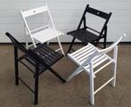 58 x Ikea Terje houten klapstoelen wit zwart stoelen cafe, Huis en Inrichting, Ophalen of Verzenden, Zo goed als nieuw, Zwart